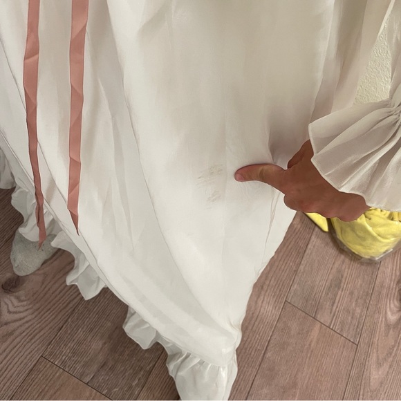 White and Pink Lace-Up costume Dress renaissance theatre - Picture 10 of 10